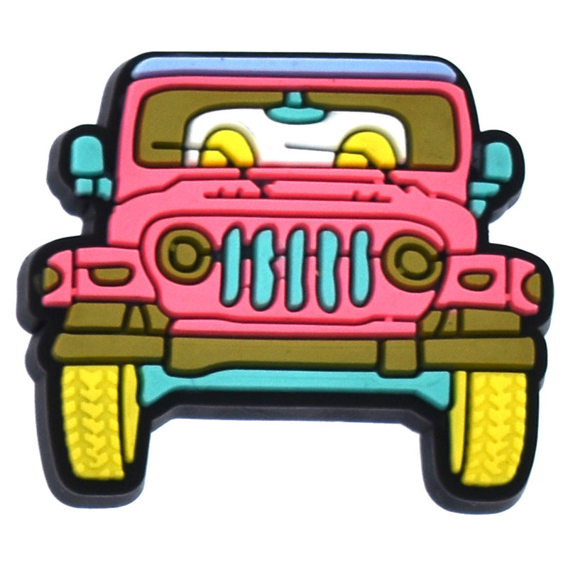 Serie de verano de PVC de 100pcs al por mayor hebilla de zapato de bricolaje